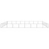 Dog Kennel Silver 516.7 ft² Steel