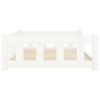 Dog Bed White 41.5"x29.7"x11" Solid Wood Pine
