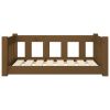 Dog Bed Honey Brown 29.7"x21.9"x11" Solid Wood Pine