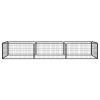 8-Panel Dog Playpen Black 39.4"x19.7" Powder-coated Steel