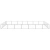 Dog Kennel Silver 376.7 ft² Steel